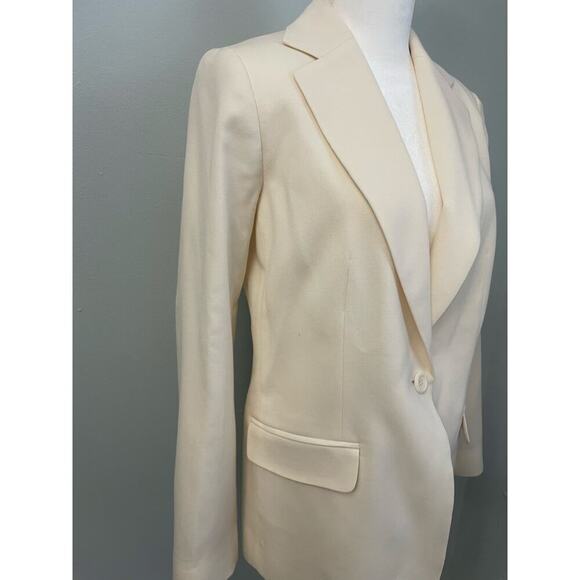 Pendleton Virgin Wool Cream Colored Blazer Womens Size 8 - Picture 4 of 9